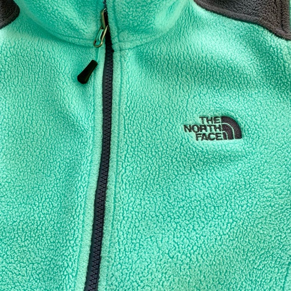 The North Face Women’s Turquoise and Gray Fleece Hoodie - Picture 11 of 12